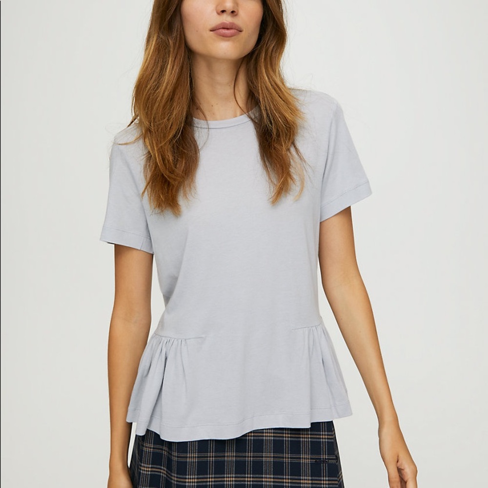 Aritzia- Sunday Best WHITE Minerva Shirt